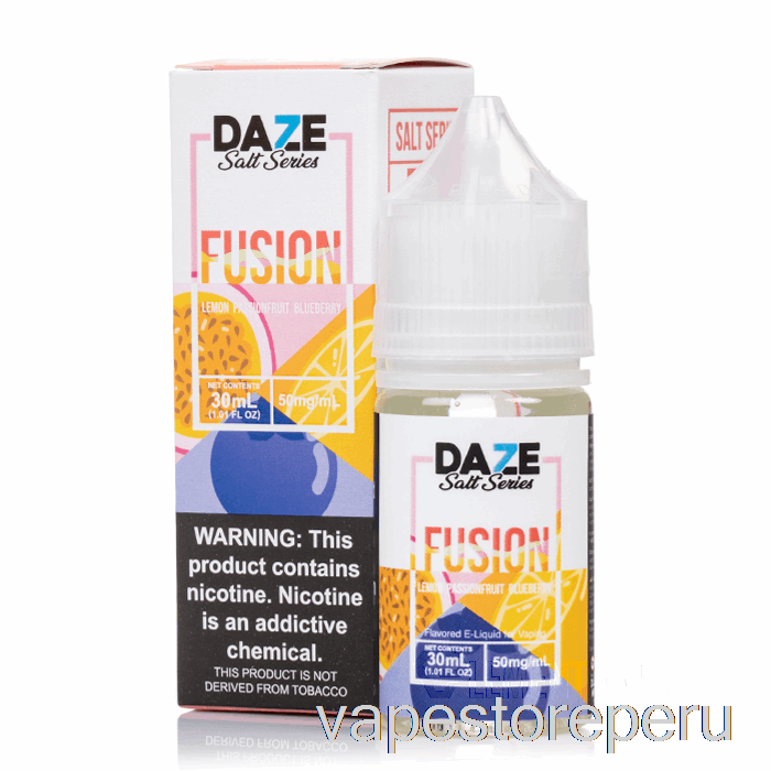 Vape Peru Limón Maracuyá Arándano - 7 Daze Fusion Salt - 30ml 30mg